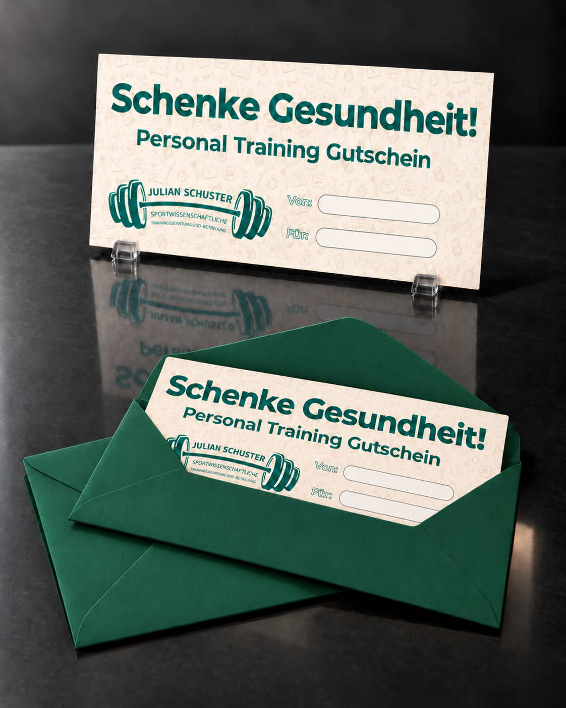 Gedruckte Gutscheine von Julian Schuster