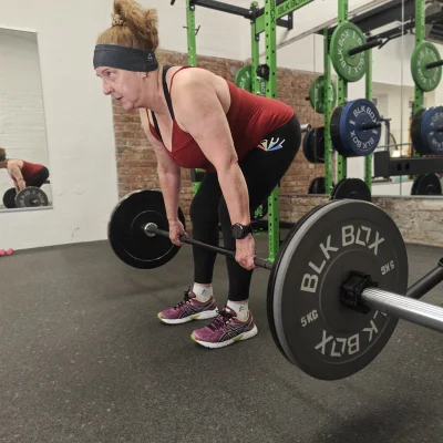 Eva beim Training
