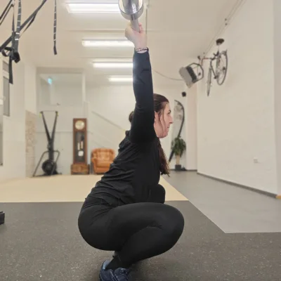 Nicole beim Training