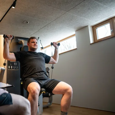 Patrick beim Training